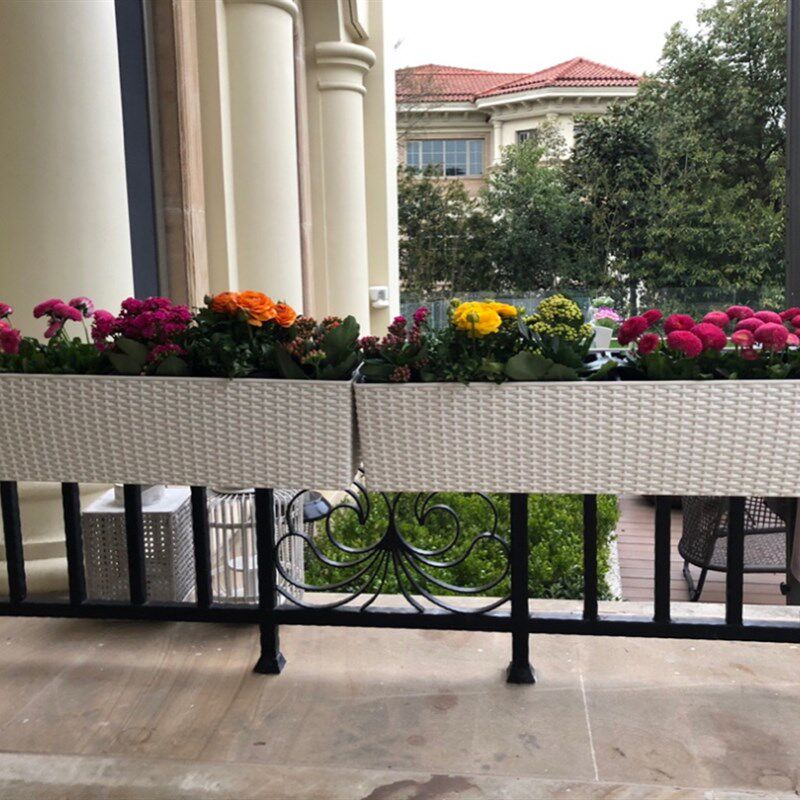 极速栏杆挂式阳台花盆挂架挂起来花箱挂钩护栏悬挂外X挂长方形花