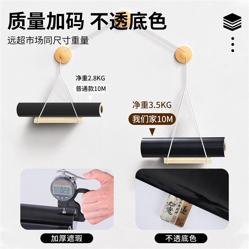 热销洗碗机黑色镜面贴纸洗碗盘柜B消毒柜厨房柜门整体橱柜子家俱