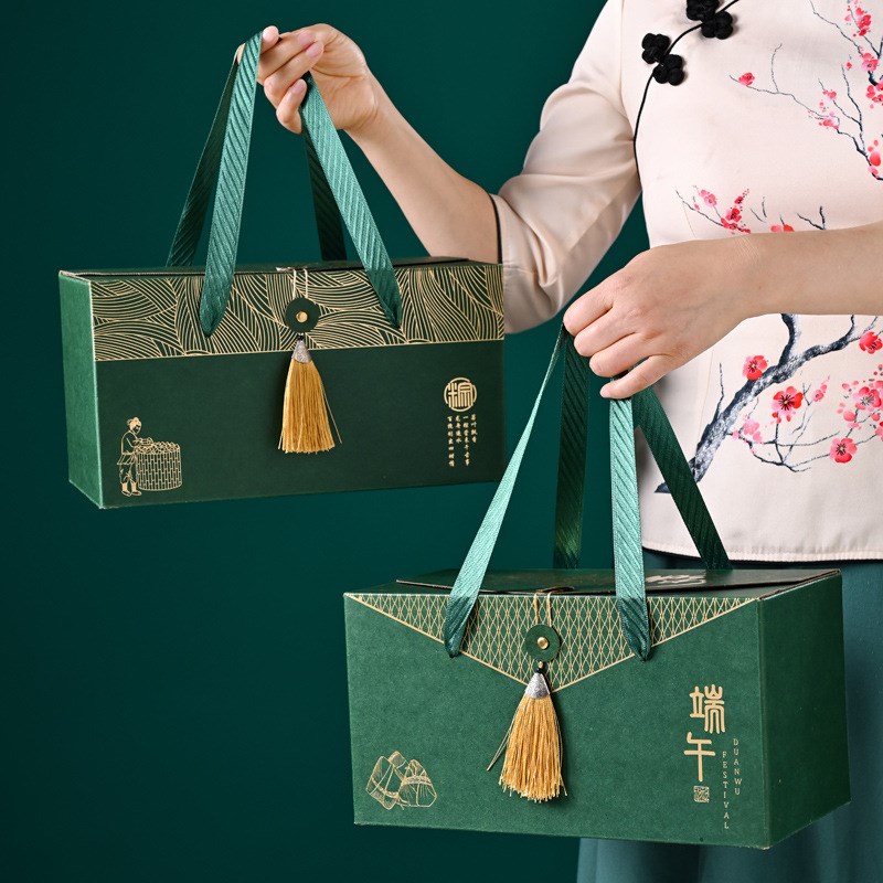 新款2025端午节粽子礼盒外包装盒伴手送礼咸鸭蛋土特产礼品盒空盒