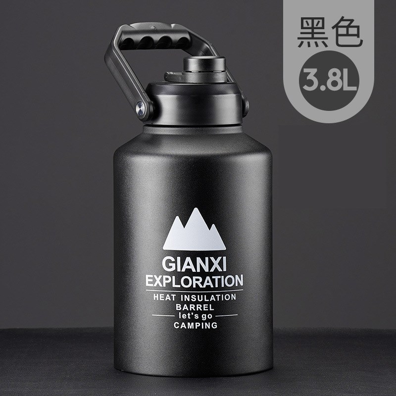 新款户外露营野餐保鲜不锈钢保温桶 夜市摆摊冰块保冷手提大容量