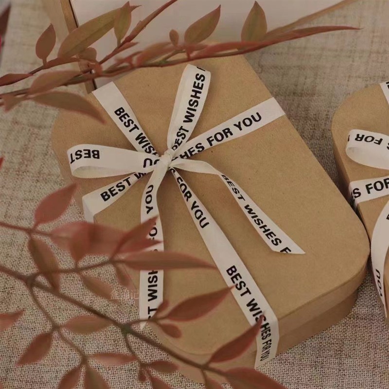 新款圆角形纸盒DIY牛皮纸盒茶盒绘画收纳礼品礼物包装收纳涂鸦弧