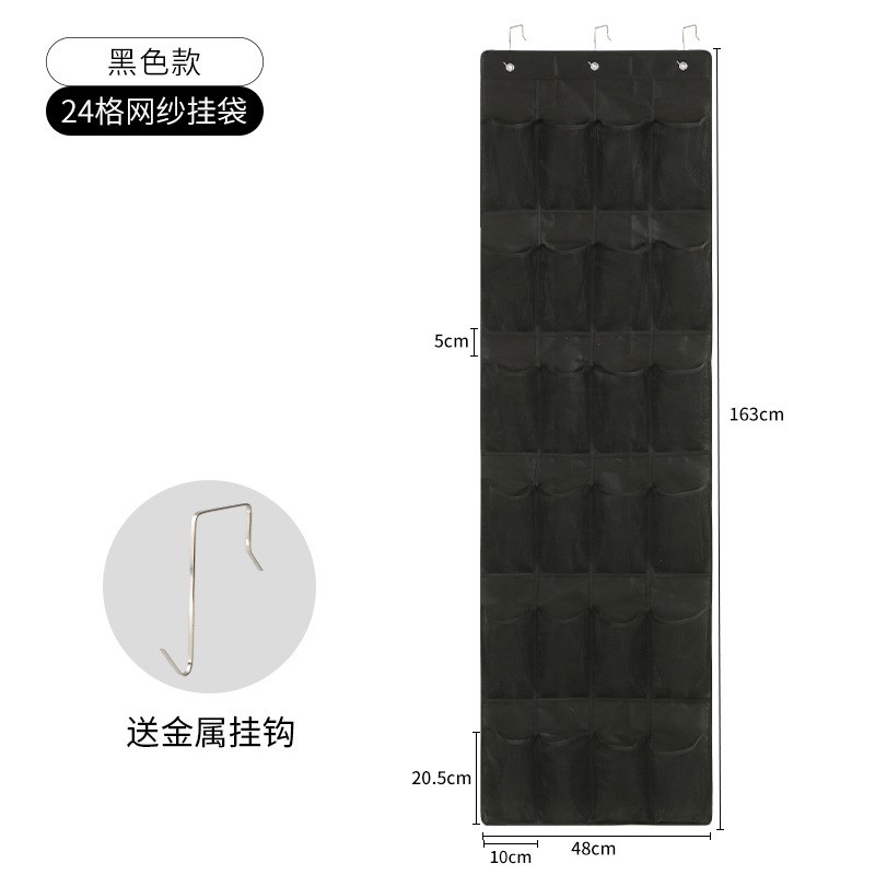 新款门后收纳袋卧室悬挂式分装鞋子收纳挂袋多功能内衣内裤杂物整