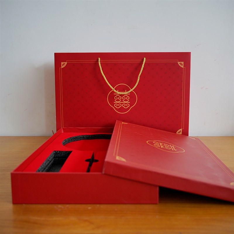 新款团扇专用礼盒礼袋 锦盒 楠竹扇架