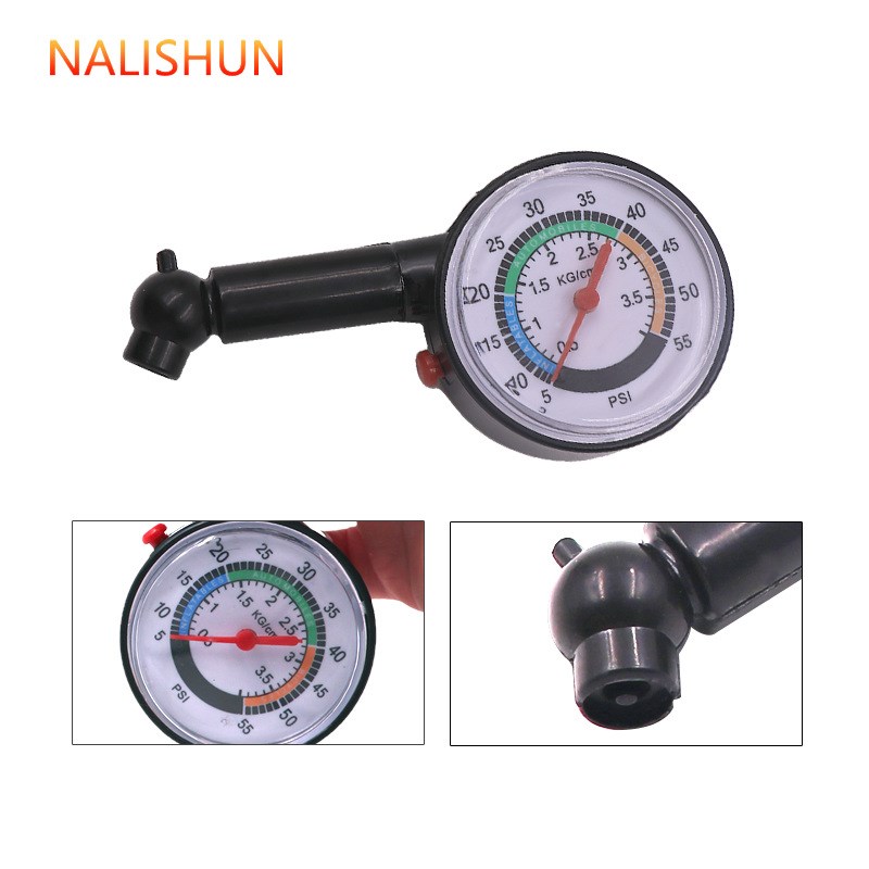 新款高精度不锈钢汽车摩托车轮胎胎压计 手持胎压仪 压力表胎压表