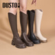 大东美拉德长筒靴女2026新款 秋冬粗跟厚底骑士高筒长靴巨好看靴子