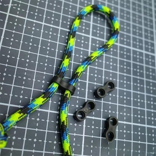 10MM手机绳长度调节8字扣手机挂绳塑料双孔辅料DIY登山手绳配件