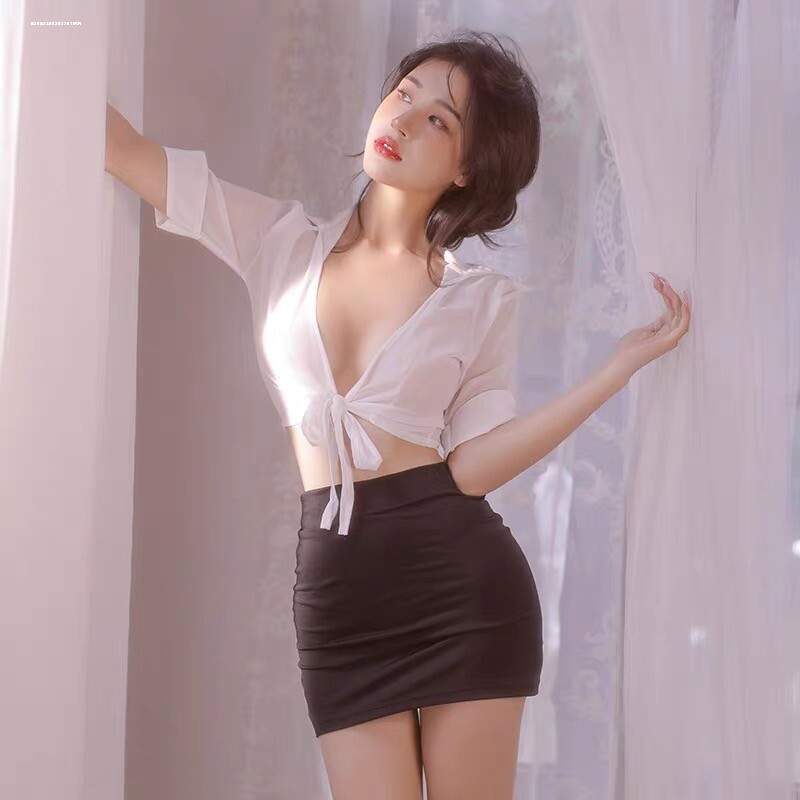 新款情趣内衣性感紧身包臀秘书OL制服诱惑教师套装女纯欲丝袜大码
