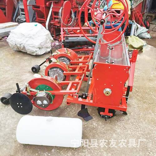 极速甘肃3行起垄l铺膜播种机滚筒鸭嘴种玉米机免间苗花生毛豆秋葵