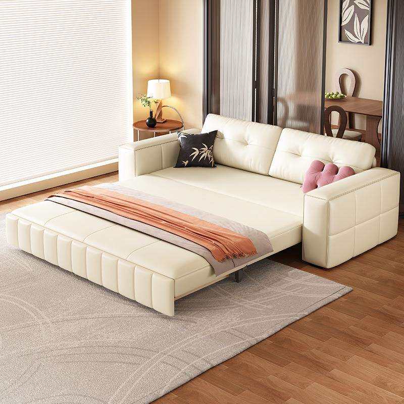 新款奶油风沙发床小户型可折叠两用一体书房客厅卧室储物伸缩沙发