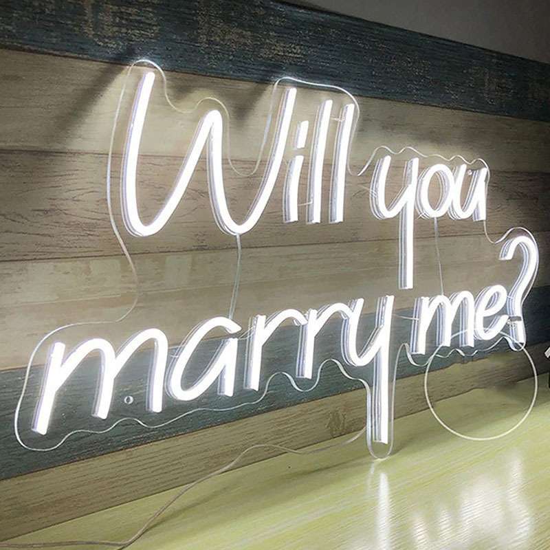 Will You Marry Me霓虹灯你愿意嫁给我吗浪漫求婚礼led外贸亚马逊