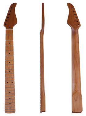 电吉他琴颈SR22品琴颈烤枫哑光琴柄电吉他柄改装组装配件