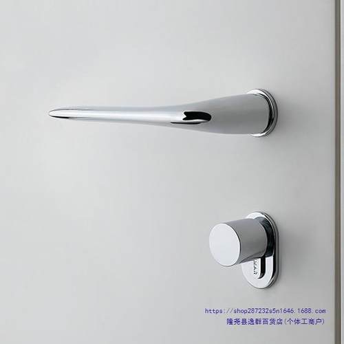 现代意式极简约静音家用房门锁磁力实木门卧室内门把手