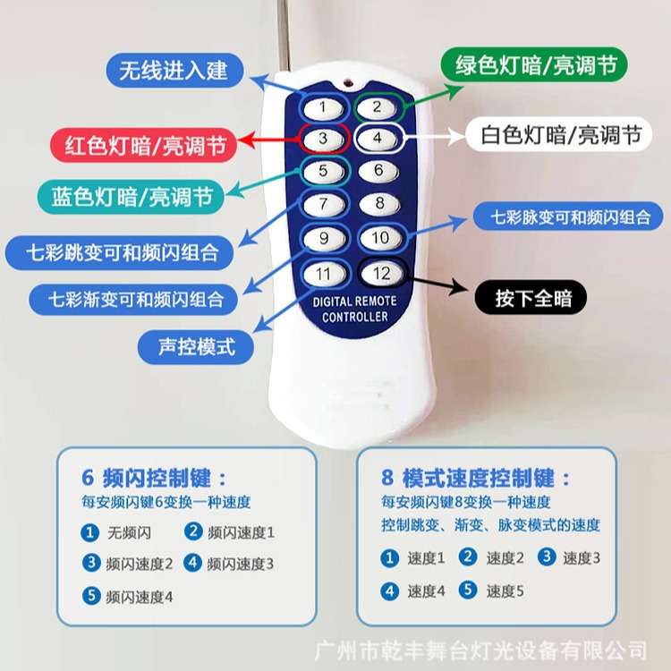 LED舞台星空幕布控制器无线遥控大电源控制器星空幕布控制器