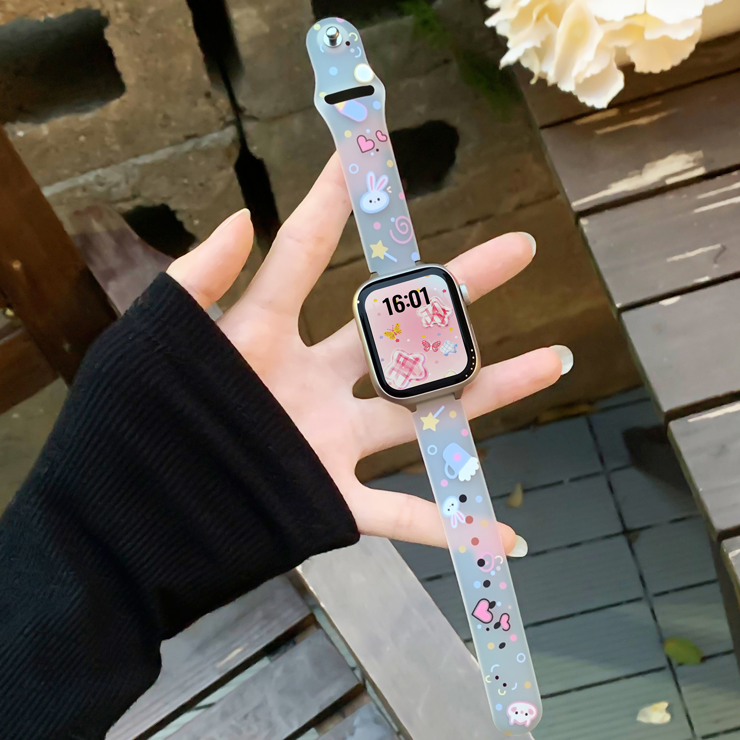 【星星兔】适用苹果可爱萌趣表带