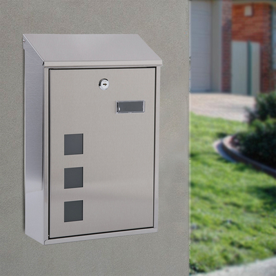 极速信箱家用挂墙室外防雨创意不锈钢意见箱带锁信件报Y纸邮筒快