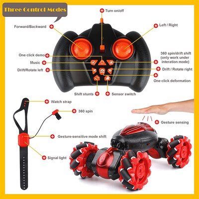 极速RC Stunt Car Gesture Svensing Remote Dual Control Twisti