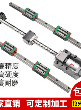 极速202e0高精度滚珠丝杆r丝杠螺导块轨滑母滑轨伺服电机座固定座