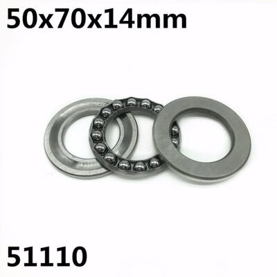 新品2Pcs 51110 50x70x14mm Axxial Thrust Ball Bearings 8110 H