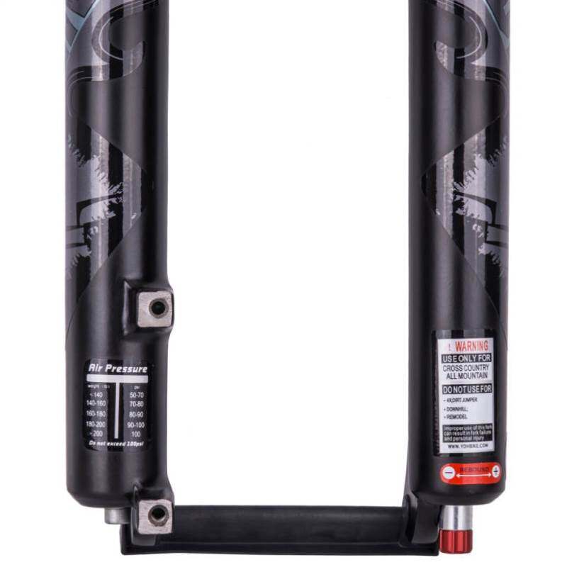 新品26/27.5直管o肩控快拆阻尼 山地自行车前叉 镁合金气叉 可锁