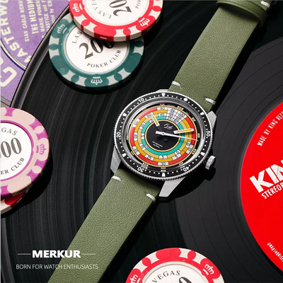 新品Merkur Decompressqion Watch 60s Vintage Mens Mechanica