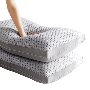 极速枕头不塌陷枕芯一对装家用男高枕酒店专用枕头W芯整头超柔助