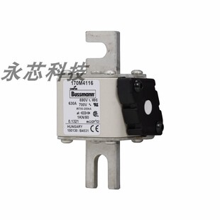 极速170M4116 巴斯曼直流熔断器保险丝L底座熔断丝低压陶瓷熔断器