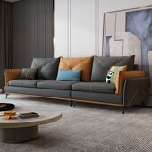 极速北欧b科技布沙发意式 小户型可拆洗现代简约布艺 极简客厅沙发