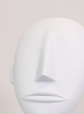 极速现代轻奢克莱因蓝人脸觉醒者人物雕塑树脂工艺V品样板间玄关