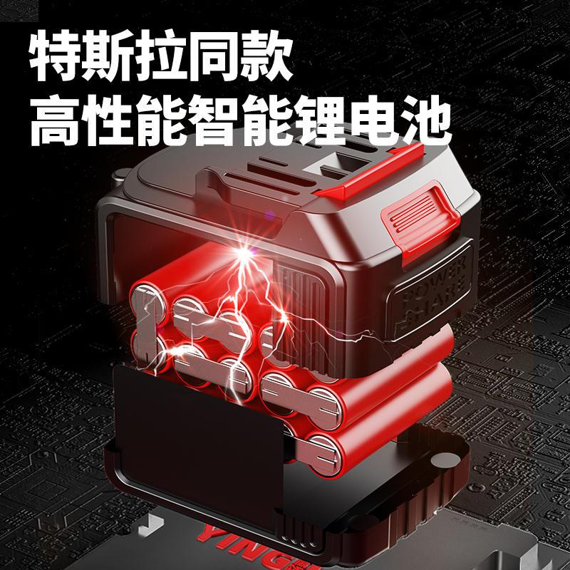 极速新品充电式无刷电锯家用锯柴小F型手持伐木锯电动户外锂电小