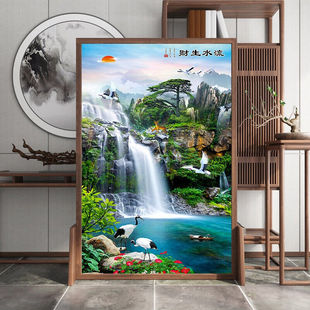 极速柏贤居新中式 l隔断屏风遮挡客厅进入户门实木玄关房间卧室办