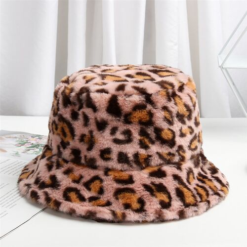 新品New Fashion Women Bucket HaBt Faux Fur Fisherman Cap Mul
