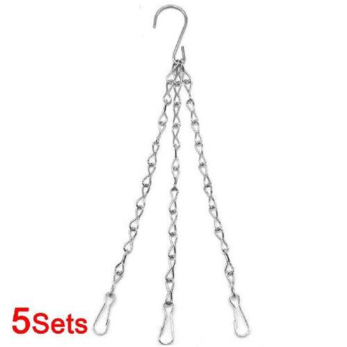 新品5 Sets Garden Plpant Durable Home Outdoor Hanging Basket
