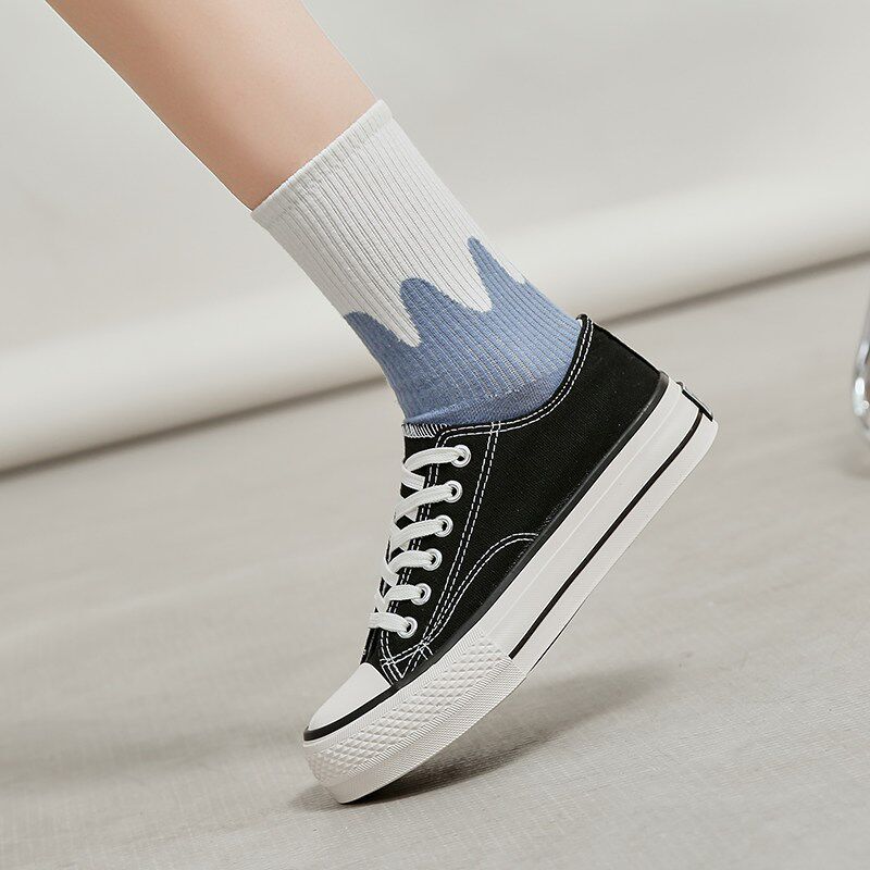 新品厚底帆布鞋女2026新款春秋女士F板鞋休闲鞋女软底韩版百搭女