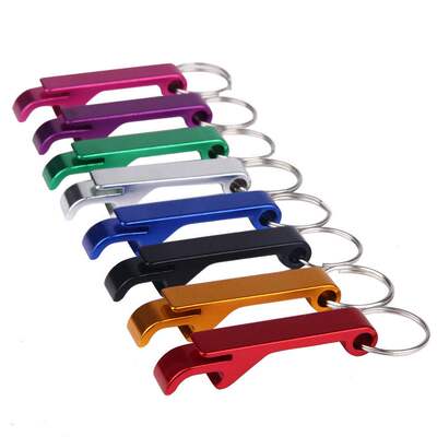 极速3pcbs bottle opener key ring chain keyring keychain meta