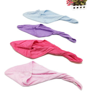 极速竹纤维洗f头快速干发毛巾擦头巾女纯棉速干吸水柔软包头干法