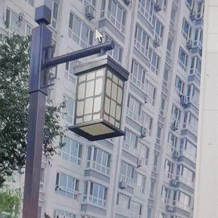 极速庭院吊挂灯笼k户外小区路灯别墅景观灯3米4米仿古新农村道路