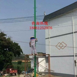 极速球场灯广场灯带爬梯灯杆6米8米E篮球场灯杆活动广场操场照明