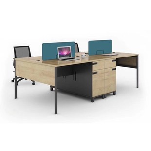 极速办公室d职员办公桌四人位简约员工卡座财务电脑桌屏风卡位组