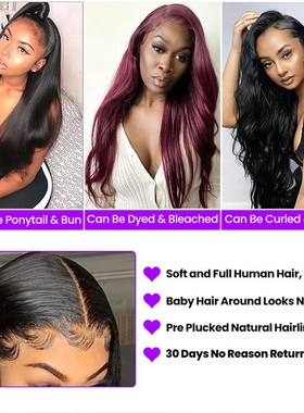 极速Straight Lace Foront Wig Full Lace Human Hair Wigs For W