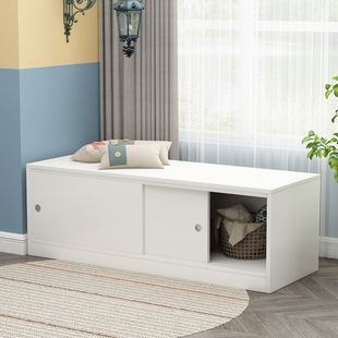 极速低柜子收e纳柜飘窗台收纳柜炕柜放被子放在飘窗上的柜子主卧