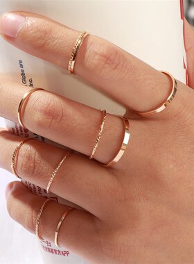 极速10 Pcs/Set 2020 Fashion Simple DFesign anillos Vintage G