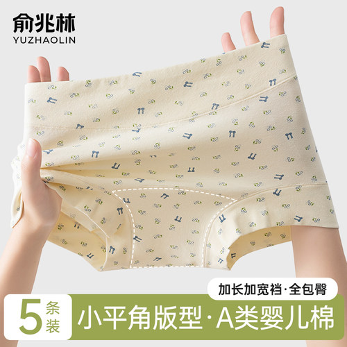 A类纯棉内裤女生10A抗菌大码短裤