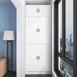 欧式衣柜阳台柜储物柜到顶高柜到顶储物柜杂柜定制现代简约