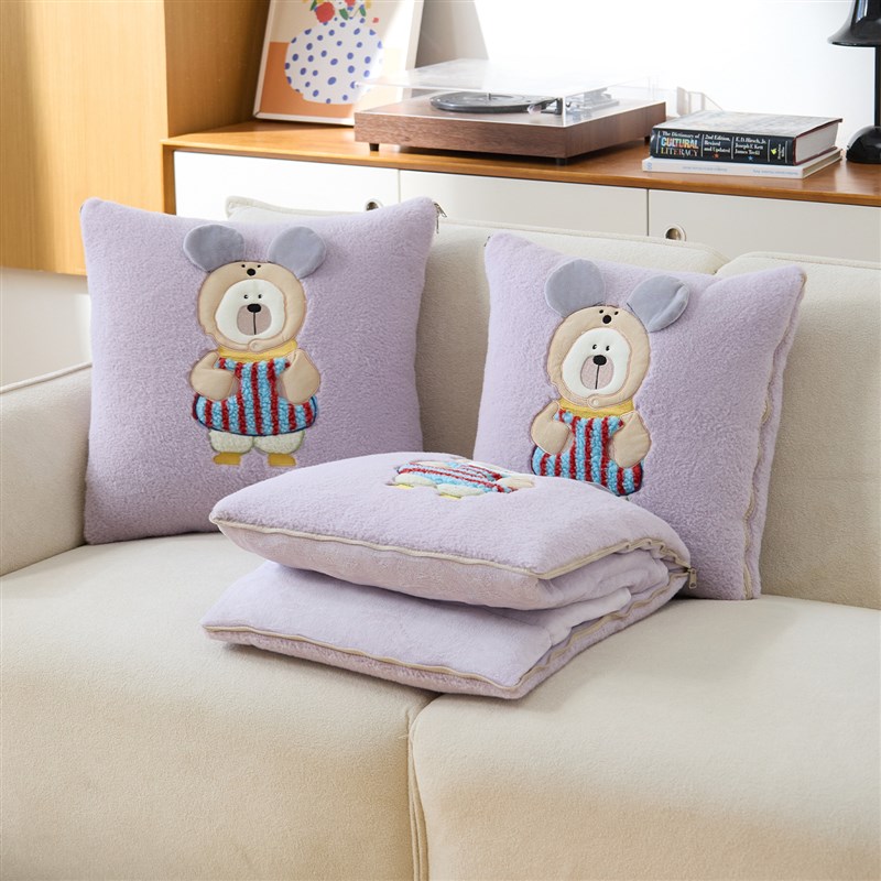 儿童抱枕被子两用沙发靠垫可爱办公室午休枕头Q学生宿舍盖毯加厚