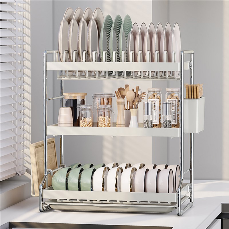 碗架沥水架多功能厨房n置物架家用台面放碗碟碗盘碗筷收纳新款202