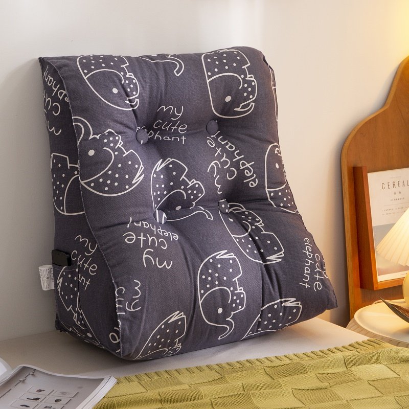 床头靠垫三角靠背垫靠枕腰垫床上抱枕女生睡觉护腰枕头沙发小靠垫