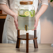 密封可乐桶玻璃泡酒瓶调酒酒桶啤酒饮料桶带龙头水果茶桶罐果汁桶