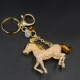 车钥匙扣女款 高档马钥匙链汽车挂件小马韩国卡通创意可爱水晶挂饰