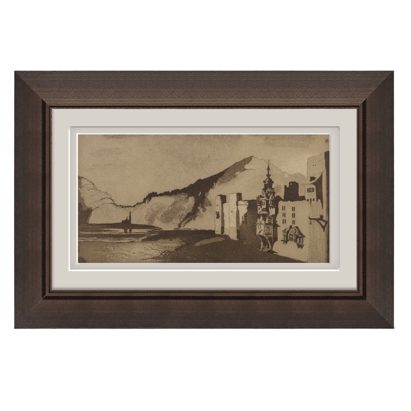 中古风实木画框油画外框可定制A挂墙新中式简约拼图侘寂风装饰外