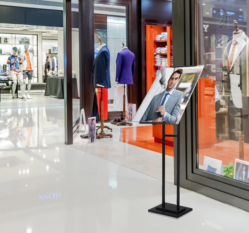 kt板支架立式落地式广告牌展示牌易拉宝海报设计定做挂画架指示牌